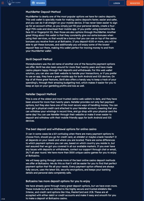 Portable casino application software BOF Casino